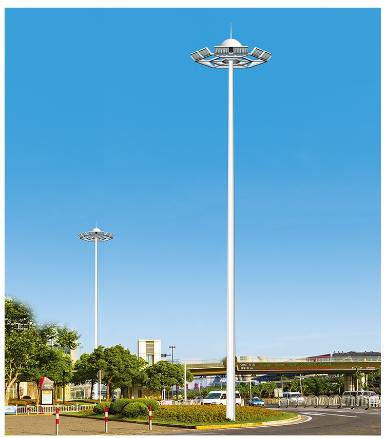 hot dip galvanized high mast pole 