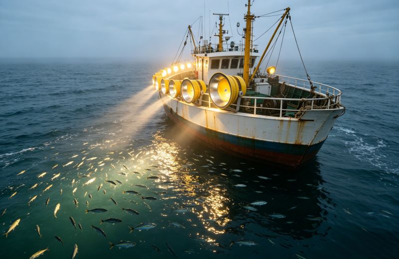 Squid fishing LED light for deep sea