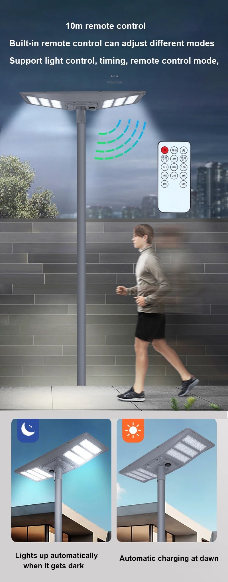 Solar Street Light with Motion Sensor