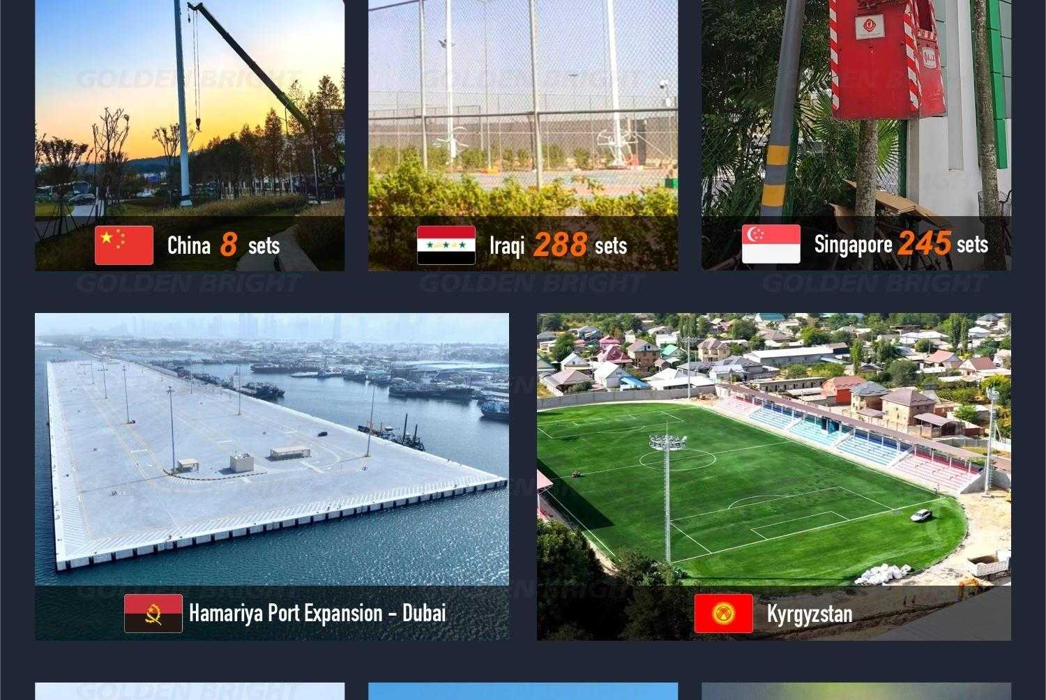 Professional soccer stadium high mast project