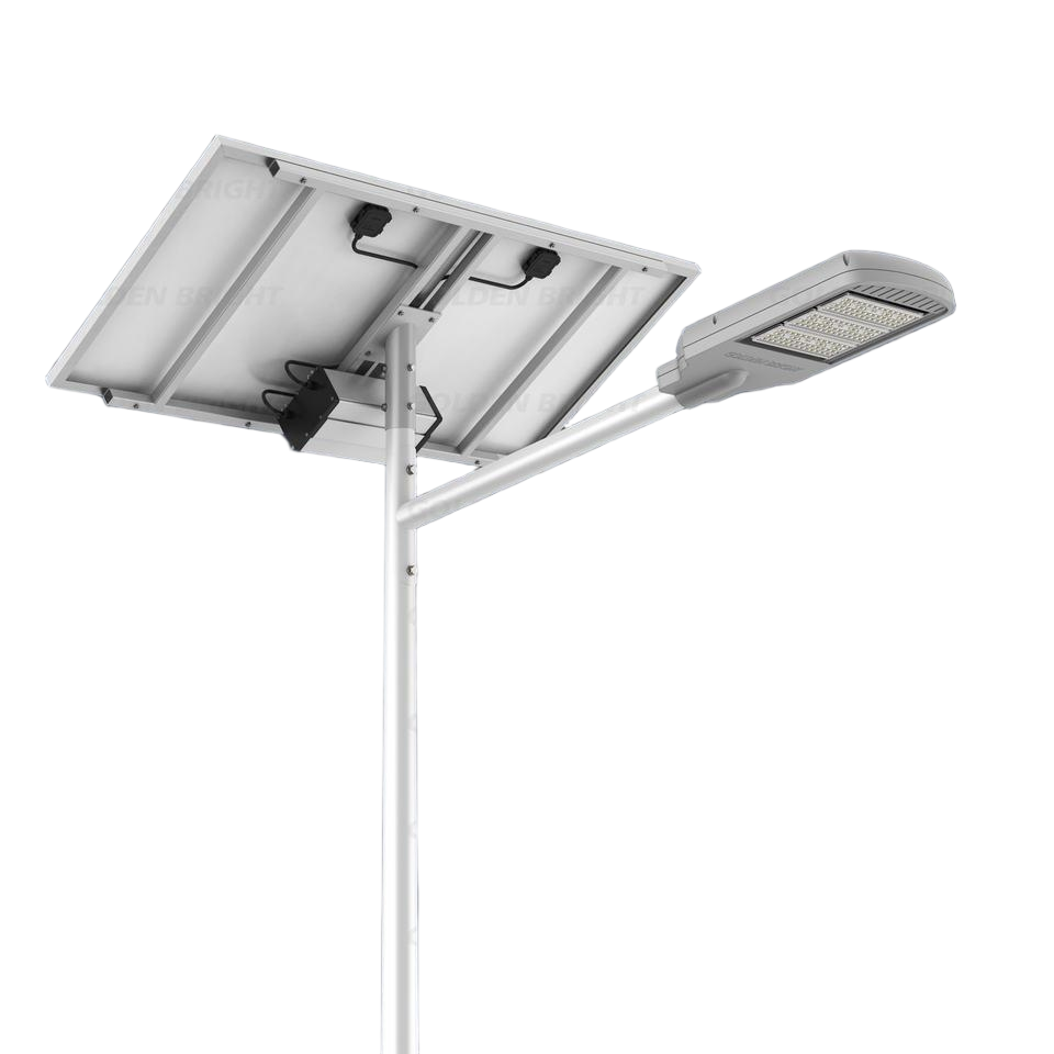 Dusk to dawn split solar street lamp