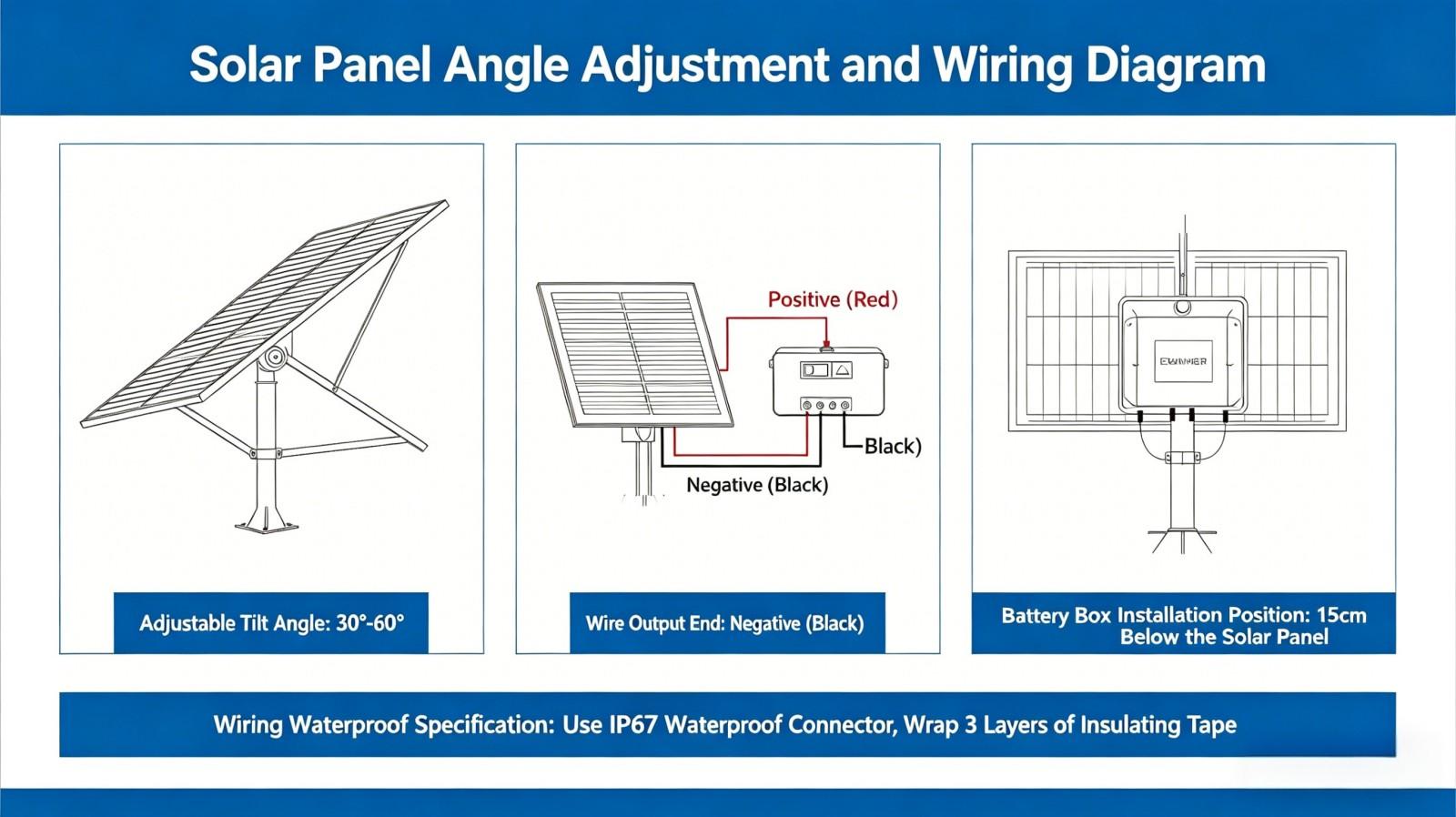 Split Solar Street Light Installation Guide