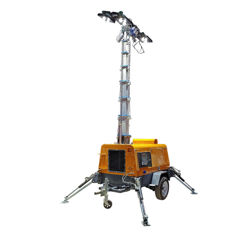 Hydraulic Lifting Mast Mobile Light Tower