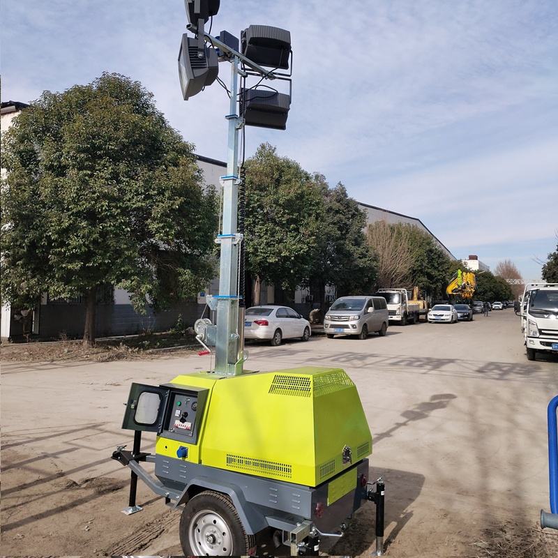 Outdoor Emergency Diesel Mobile Light Tower
