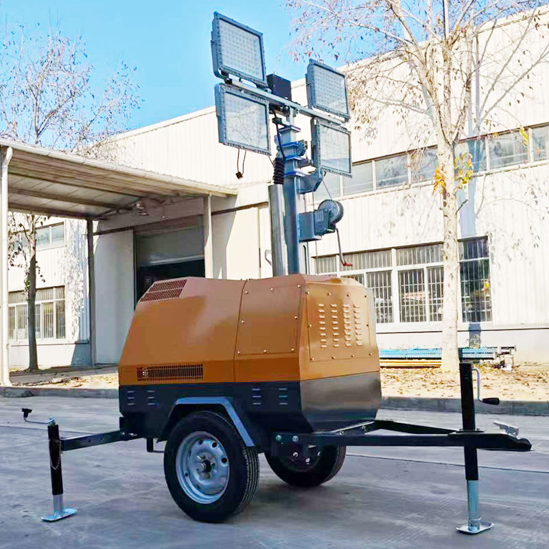 Trailer Mounted Diesel LED Mobile Light Tower