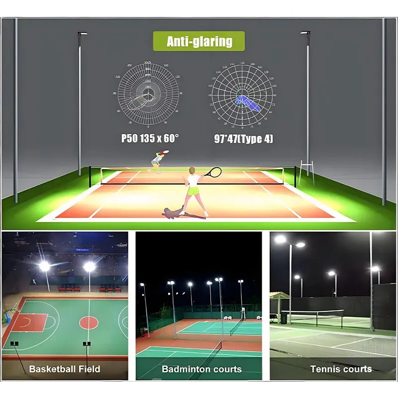 Anti-Glare Padel Pickleball LED Light 