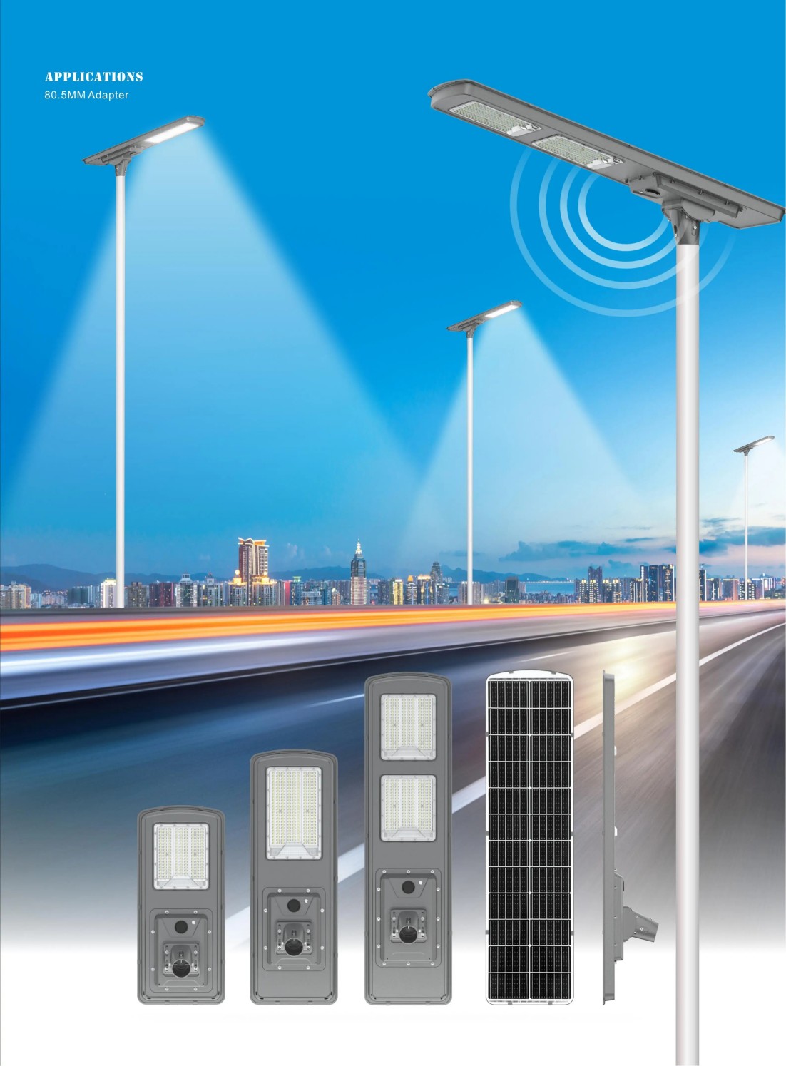 Industrial park road lighting project Industrial park road lighting project