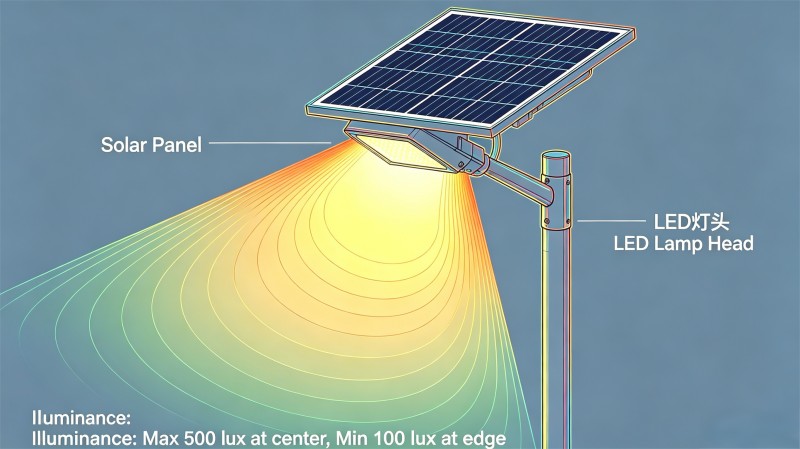 Illuminance Simulation of Solar Street Lights Illuminance Simulation of Solar Street Lights