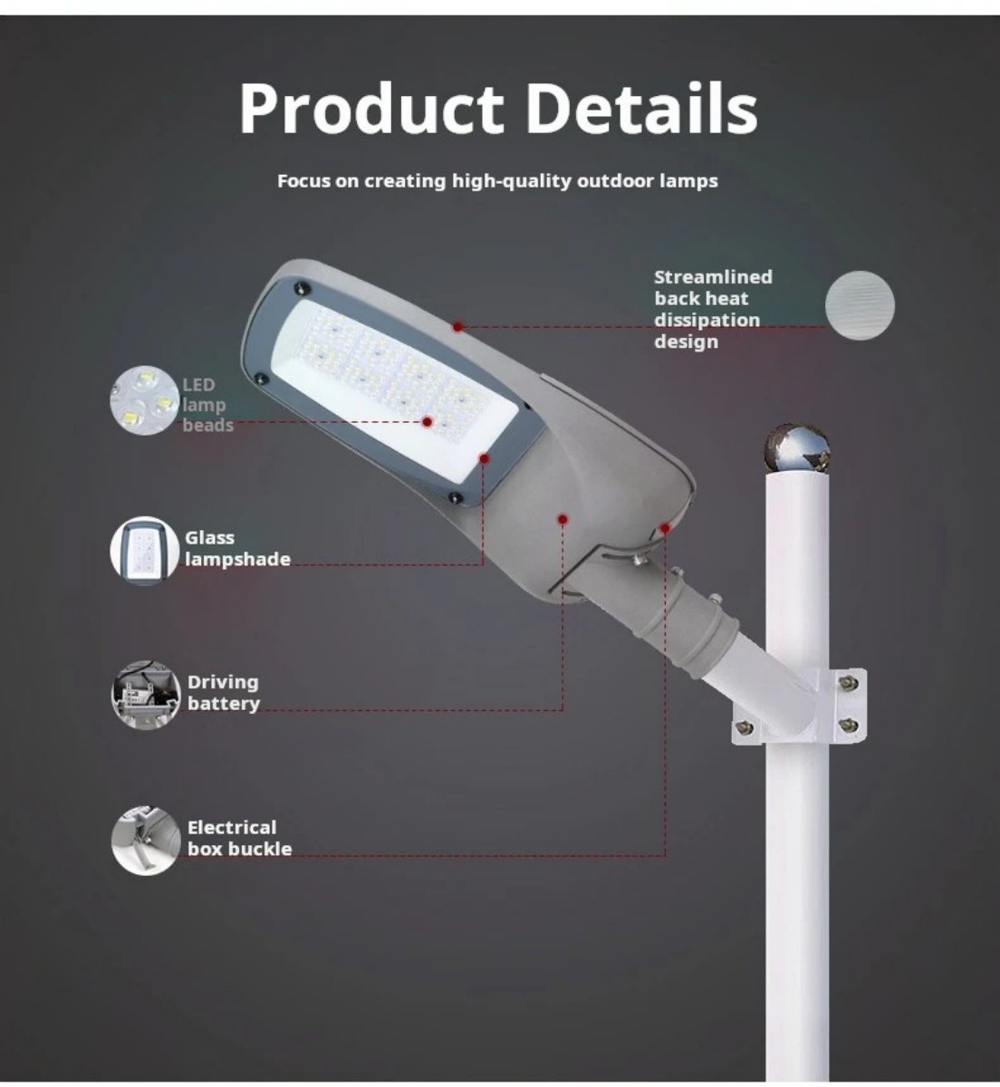 YS series IP66 waterproof LED street light YS series IP66 waterproof LED street light