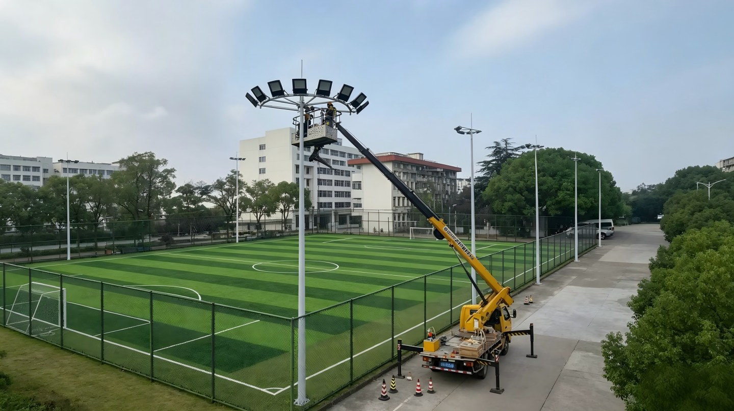 7-A-Side Football Pitch LED Lighting Renovation